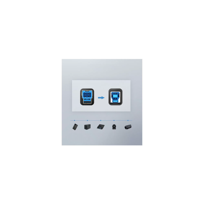 Ugreen USB 3.0 na USB-B kabel za tiskalnik/skener, 2M - 10372 Ugreen USB 3.0 na USB-B kabel za tiskalnik/skener, 2M - 10372