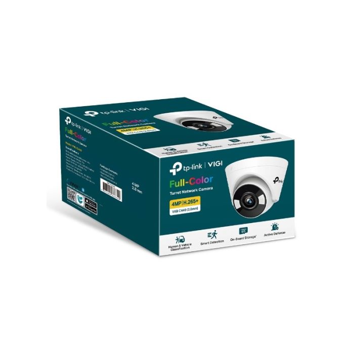 TP-LINK VIGI 4MP Full-Color Turret mrežna kamera (do 2560X1440 H.265+ 30fps) TP-LINK VIGI 4MP Full-Color Turret mrežna kamera (do 2560X1440 H.265+ 30fps)