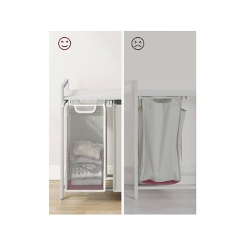 VASAGLE košara za perilo s 3 predelki, bela, BLH301W01 VASAGLE košara za perilo s 3 predelki, bela, BLH301W01