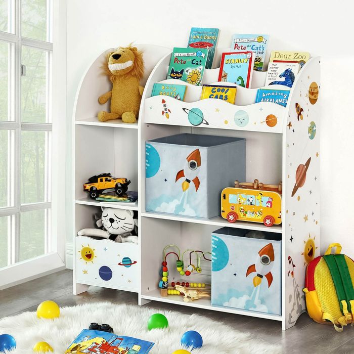 SONGMICS organizator igrač in knjig bel, GKR42WT SONGMICS organizator igrač in knjig bel, GKR42WT