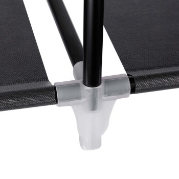 SONGMICS platnena garderobna omara, črna, RYG12B