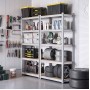 SONGMICS 2x Regal 40 x 90 x 180 cm bež-srebrna, GLR040E02 SONGMICS 2x Regal 40 x 90 x 180 cm bež-srebrna, GLR040E02