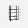 SONGMICS Regal 60 x 120 x 200 cm rjavo-črna, GLR060B01 SONGMICS Regal 60 x 120 x 200 cm rjavo-črna, GLR060B01