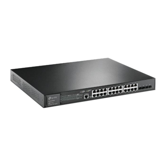 TP-LINK JetStream 24-Port Gigabit PoE+ stikalo z 4-Port 10GE SFP+ L2+ TP-LINK JetStream 24-Port Gigabit PoE+ stikalo z 4-Port 10GE SFP+ L2+