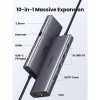 UGREEN USB C Hub, 10-v-1 USB-C z dvojnim izhodom za zaslon 4K HDMI & VGA, 100W PD UGREEN USB C Hub, 10-v-1 USB-C z dvojnim izhodom za zaslon 4K HDMI & VGA, 100W PD