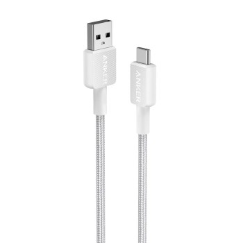 Anker 322 USB-A to USB-C pleten kabel 0,9m bel Anker 322 USB-A to USB-C pleten kabel 0,9m bel