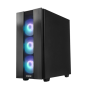 Chieftec GS-02B-OP HUNTER 2 A-RGB USB Type-C ATX ohišje, črno Chieftec GS-02B-OP HUNTER 2 A-RGB USB Type-C ATX ohišje, črno