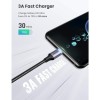 Ugreen USB-C na kotni USB-C kabel 60W 3M Ugreen USB-C na kotni USB-C kabel 60W 3M