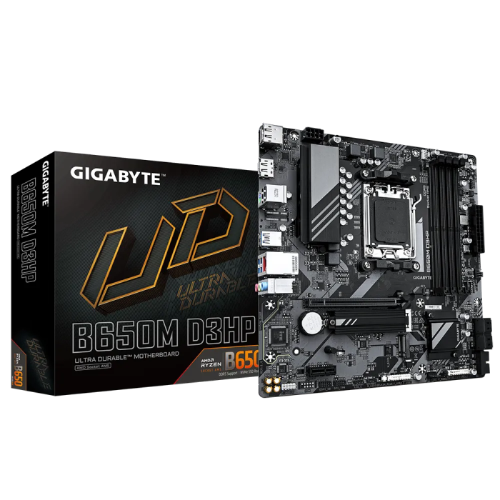 GIGABYTE B650M D3HP, DDR5, SATA3, USB3.2Gen1, DP, 2.5GbE, AM5 mATX GIGABYTE B650M D3HP, DDR5, SATA3, USB3.2Gen1, DP, 2.5GbE, AM5 mATX