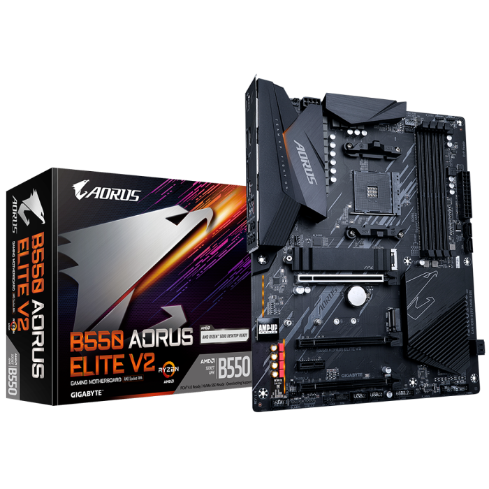 GIGABYTE B550 AORUS ELITE V2, DDR4, SATA3, USB3.2Gen2, DP, 2.5GbE, AM4 ATX GIGABYTE B550 AORUS ELITE V2, DDR4, SATA3, USB3.2Gen2, DP, 2.5GbE, AM4 ATX