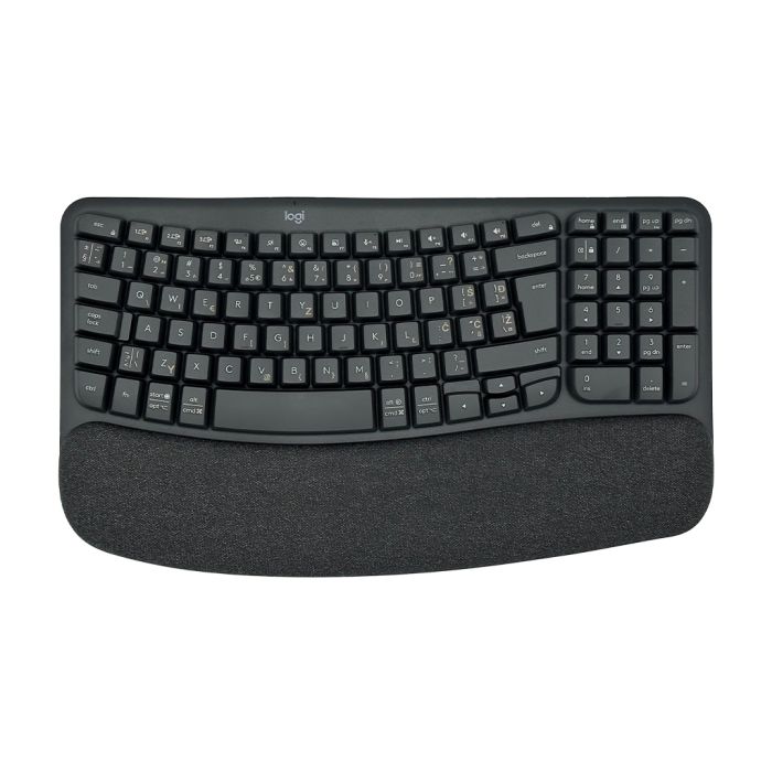 Logitech brezžična tipkovnica ergonomska Wave Keys črna SLO gravura Logitech brezžična tipkovnica ergonomska Wave Keys črna SLO gravura