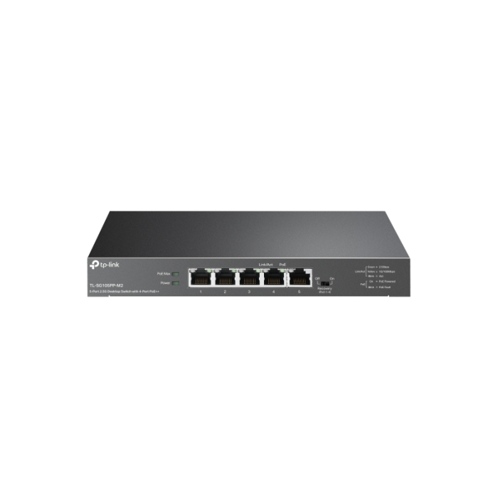 TP-LINK 5 port 2.5G mrežno stikalo / switch s 4-Port PoE++ TP-LINK 5 port 2.5G mrežno stikalo / switch s 4-Port PoE++