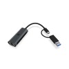 Icybox IB-LAN301-C3 USB-A in USB-C mrežna kartica/adapter na 2.5 Gbit Ethernet Icybox IB-LAN301-C3 USB-A in USB-C mrežna kartica/adapter na 2.5 Gbit Ethernet