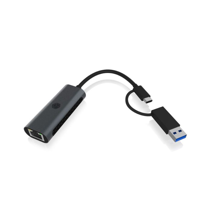 Icybox IB-LAN301-C3 USB-A in USB-C mrežna kartica/adapter na 2.5 Gbit Ethernet Icybox IB-LAN301-C3 USB-A in USB-C mrežna kartica/adapter na 2.5 Gbit Ethernet
