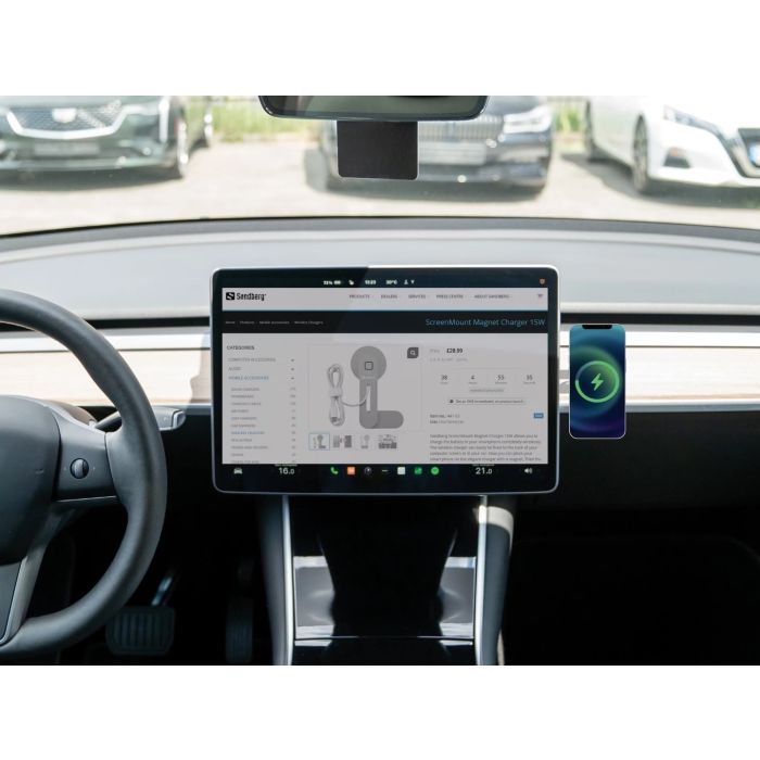 Sandberg magnetni Qi brezžični polnilnik 15W Sandberg magnetni Qi brezžični polnilnik 15W
