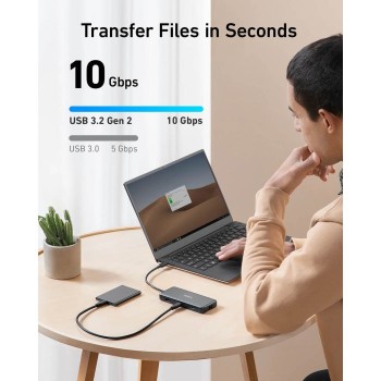 Anker 555 USB-C Hub, 8v1 Anker 555 USB-C Hub, 8v1