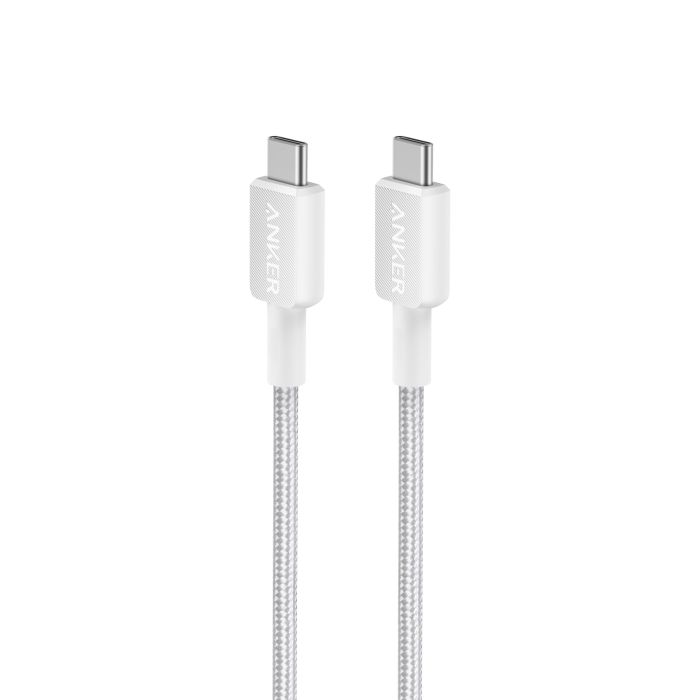 Anker 322 USB-C to USB-C pleten kabel 1,8m bel Anker 322 USB-C to USB-C pleten kabel 1,8m bel