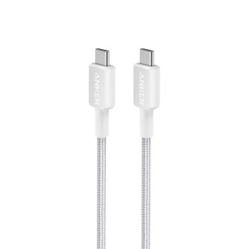 Anker 322 USB-C to USB-C pleten kabel 0,9m bel Anker 322 USB-C to USB-C pleten kabel 0,9m bel