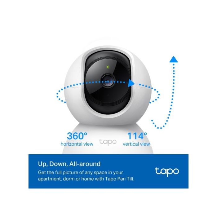 TP-LINK Tapo C210P2 2k 3MP 2304 x 1296 Pan/Tilt WiFi varnostna kamera TP-LINK Tapo C210P2 2k 3MP 2304 x 1296 Pan/Tilt WiFi varnostna kamera