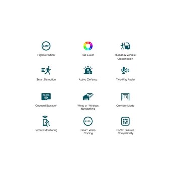 TP-LINK VIGI 4MP Full-Color Wi-Fi Turret mrežna kamera (do 2560X1440 H.265+ 30fps)