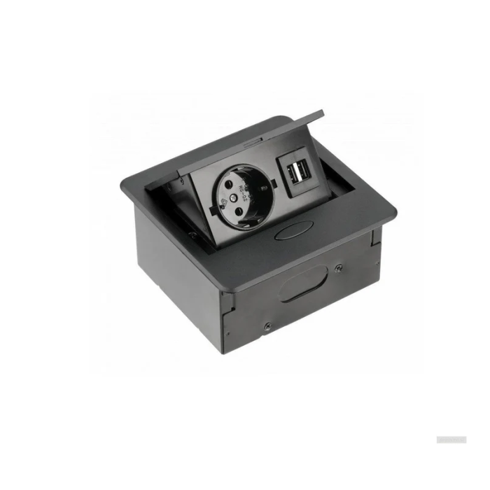 GTV vgradna vtičnica AVARO 1x230V + 2xUSB-A GTV vgradna vtičnica AVARO 1x230V + 2xUSB-A