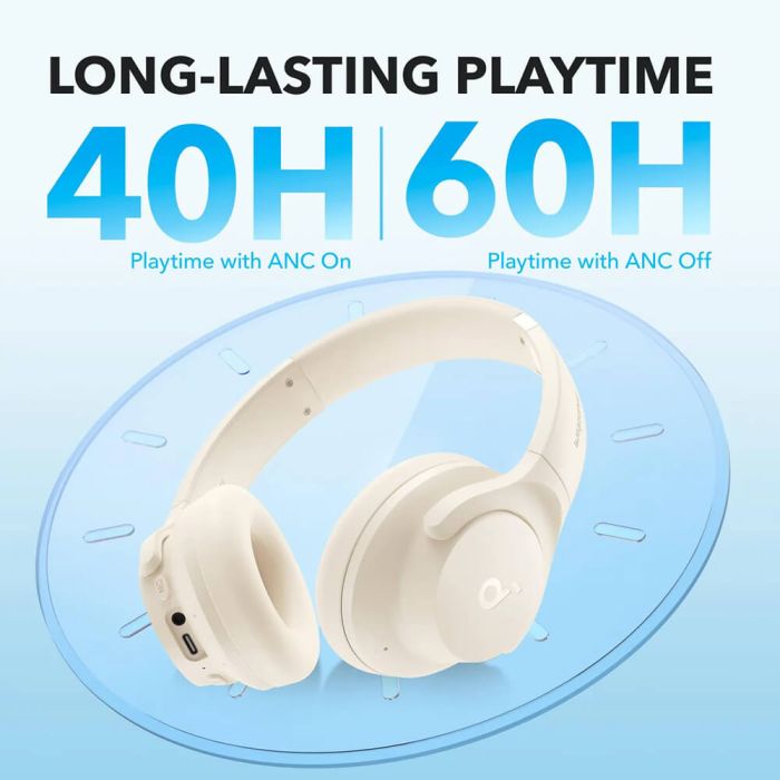 Anker Soundcore Q20i naglavne bluetooth slušalke, bele Anker Soundcore Q20i naglavne bluetooth slušalke, bele