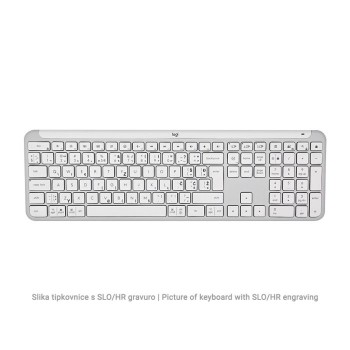Logitech tipkovnica Signature Slim K950, bela, SLO gravura