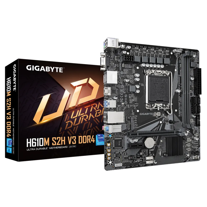 GIGABYTE H610M S2H V3 DDR4, DDR4, SATA3, HDMI, USB3.2Gen1, LGA1700 mATX GIGABYTE H610M S2H V3 DDR4, DDR4, SATA3, HDMI, USB3.2Gen1, LGA1700 mATX