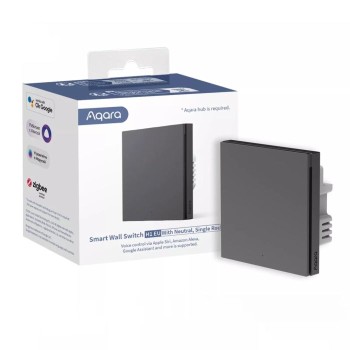 AQARA enojno stensko stikalo H1 EU z nevtralnim vodnikom, WS-EUK03 GREY AQARA enojno stensko stikalo H1 EU z nevtralnim vodnikom, WS-EUK03 GREY