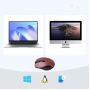 Brezžična miška UGREEN Bluetooth 5.0 in 2,4 Ghz z USB sprejemnikom - rdeča Brezžična miška UGREEN Bluetooth 5.0 in 2,4 Ghz z USB sprejemnikom - rdeča
