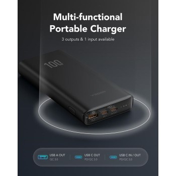 VEGER T100 PowerBank 20.000 mAh T100, črn VEGER T100 PowerBank 20.000 mAh T100, črn