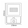 Asalite LED bel reflektor Slim 50W 4500K (4500 lumnov) + senzor Asalite LED bel reflektor Slim 50W 4500K (4500 lumnov) + senzor