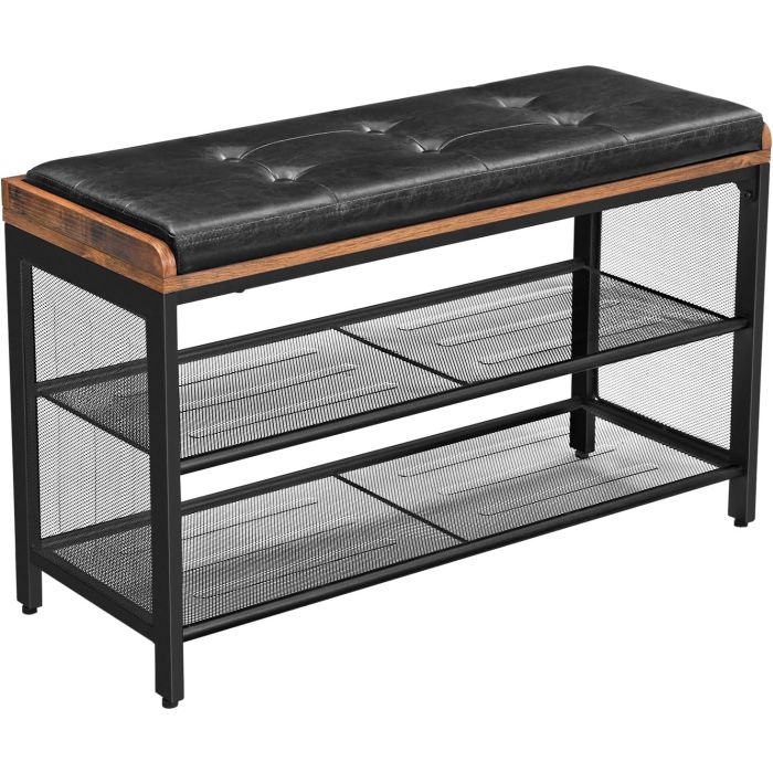 VASAGLE EKHO klop za čevlje, umetno usnje 90 kg nosilnosti 80 x 30 x 48 cm VASAGLE EKHO klop za čevlje, umetno usnje 90 kg nosilnosti 80 x 30 x 48 cm