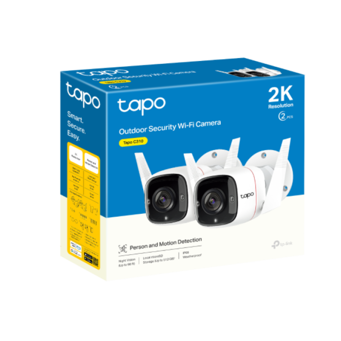 TP-link zunanja Wi-Fi varnostna kamera Tapo C310P2 V2 - set 2kom TP-link zunanja Wi-Fi varnostna kamera Tapo C310P2 V2 - set 2kom