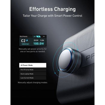 Anker Prime GaN namizni polnilec 250W Anker Prime GaN namizni polnilec 250W