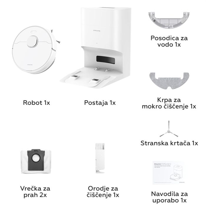 Dreame D10 Plus Gen. 2 robotski sesalnik, bel Dreame D10 Plus Gen. 2 robotski sesalnik, bel