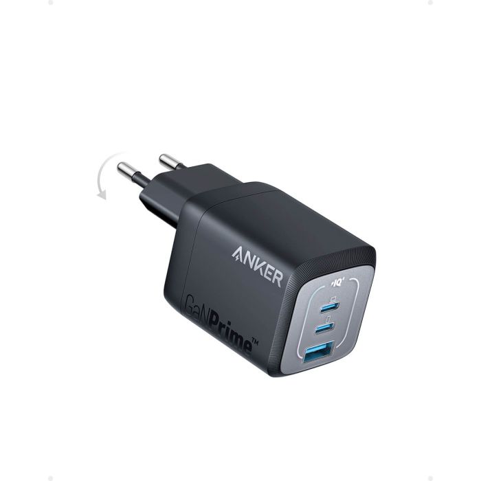 Anker Prime 67W GaN 3-portni polnilec, črn Anker Prime 67W GaN 3-portni polnilec, črn