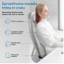 RENPHO Ergonomska masažna blazina za hrbet, vrat in glavo črna RENPHO Ergonomska masažna blazina za hrbet, vrat in glavo črna