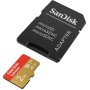 SanDisk 2TB Extreme microSDXC UHS-I z adapterjem do 240MB/s, C10, U3, V30, 4K, 5K, A2, Micro SD kart