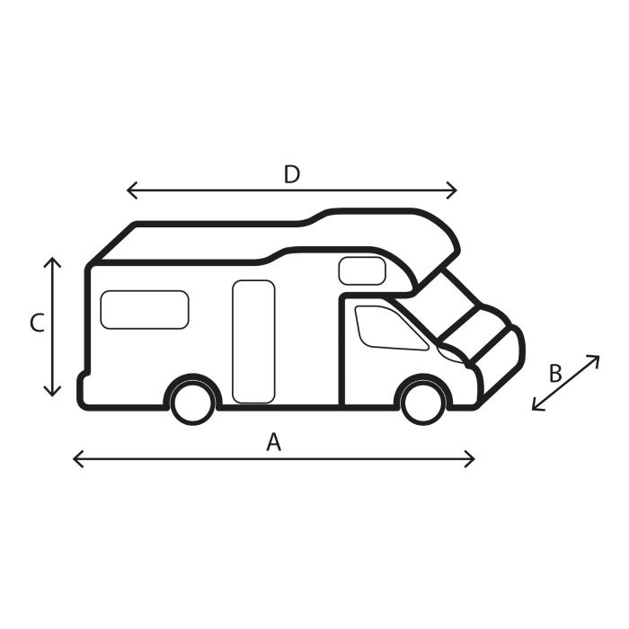 BRUNNER Zaščitna prevleka za avtodom 12M 600-650 7241542N BRUNNER Zaščitna prevleka za avtodom 12M 600-650 7241542N