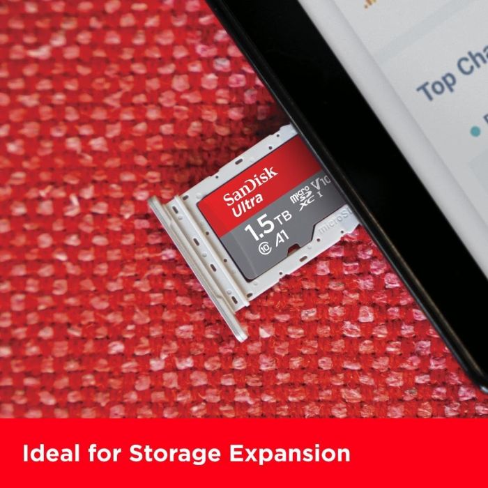 SanDisk Ultra microSDXC 1.5TB + SD Adapter UHS-I spominska kartica SanDisk Ultra microSDXC 1.5TB + SD Adapter UHS-I spominska kartica