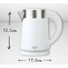 Adler Električni grelnik vode 0,6 L bela barva AD1372W Adler Električni grelnik vode 0,6 L bela barva AD1372W