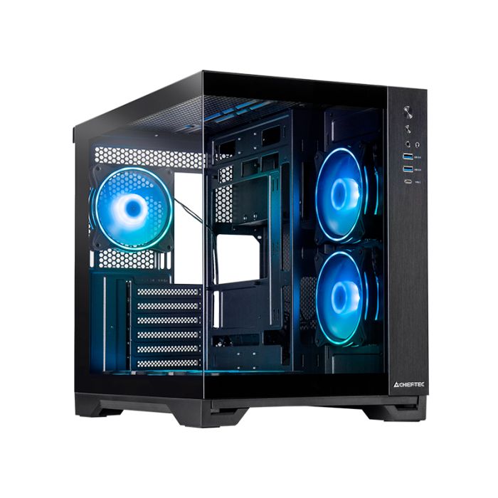 Chieftec VISIO USB3.2 Gen2 ATX ohišje, črno Chieftec VISIO USB3.2 Gen2 ATX ohišje, črno