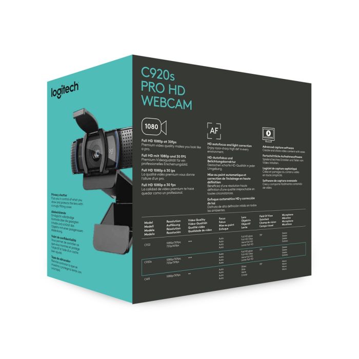 Logitech Spletna kamera C920s HD PRO, USB Logitech Spletna kamera C920s HD PRO, USB
