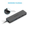 Anker Ultra Slim 4-port USB 3.0 hub črn Anker Ultra Slim 4-port USB 3.0 hub črn