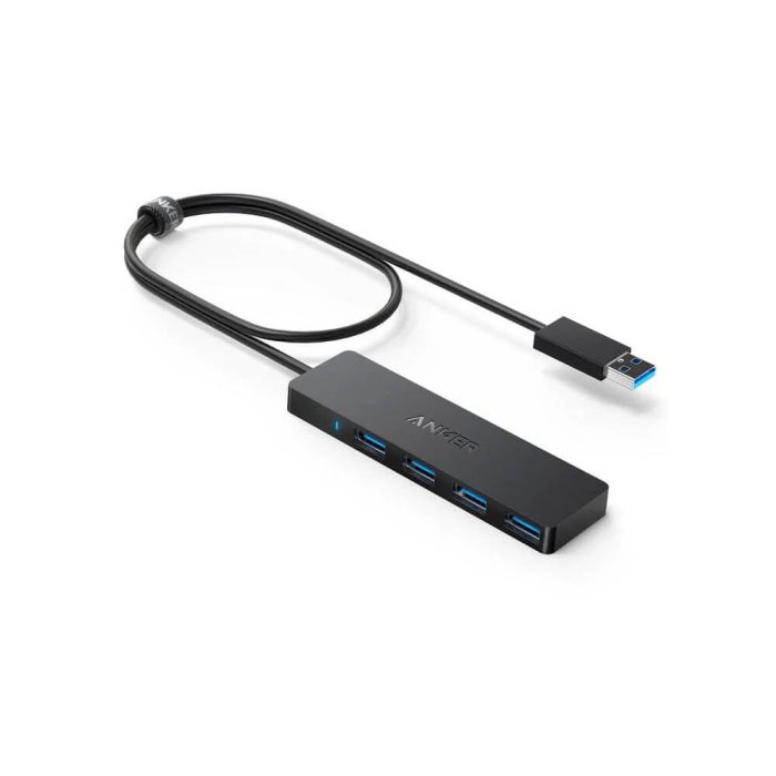 Anker Ultra Slim 4-port USB 3.0 hub črn Anker Ultra Slim 4-port USB 3.0 hub črn