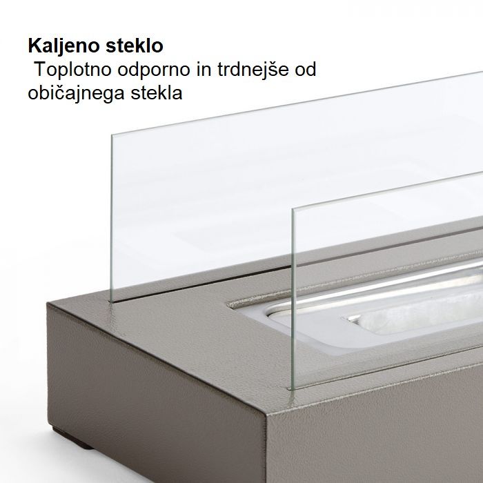VonHaus pravokotni namizni kamin na bioetanol VonHaus pravokotni namizni kamin na bioetanol