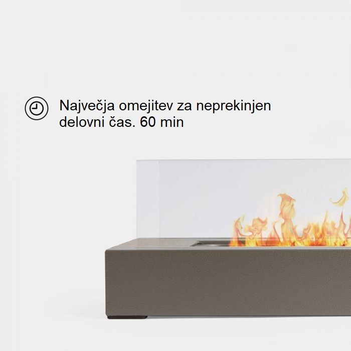 VonHaus pravokotni namizni kamin na bioetanol VonHaus pravokotni namizni kamin na bioetanol