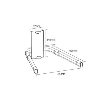 VonHaus plavajoča polička kot dodatek k stenski televiziji