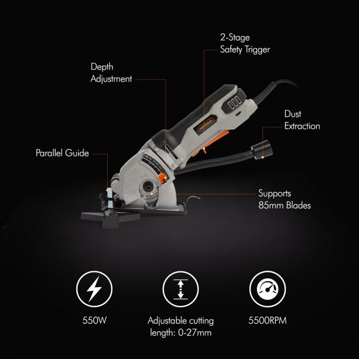 VonHaus 550W mini žaga VonHaus 550W mini žaga